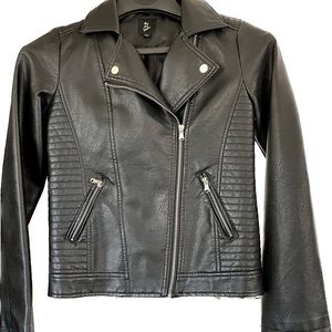 Boys 14/16 Faux Leather Coat